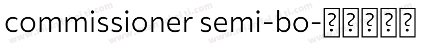 commissioner semi-bo字体转换